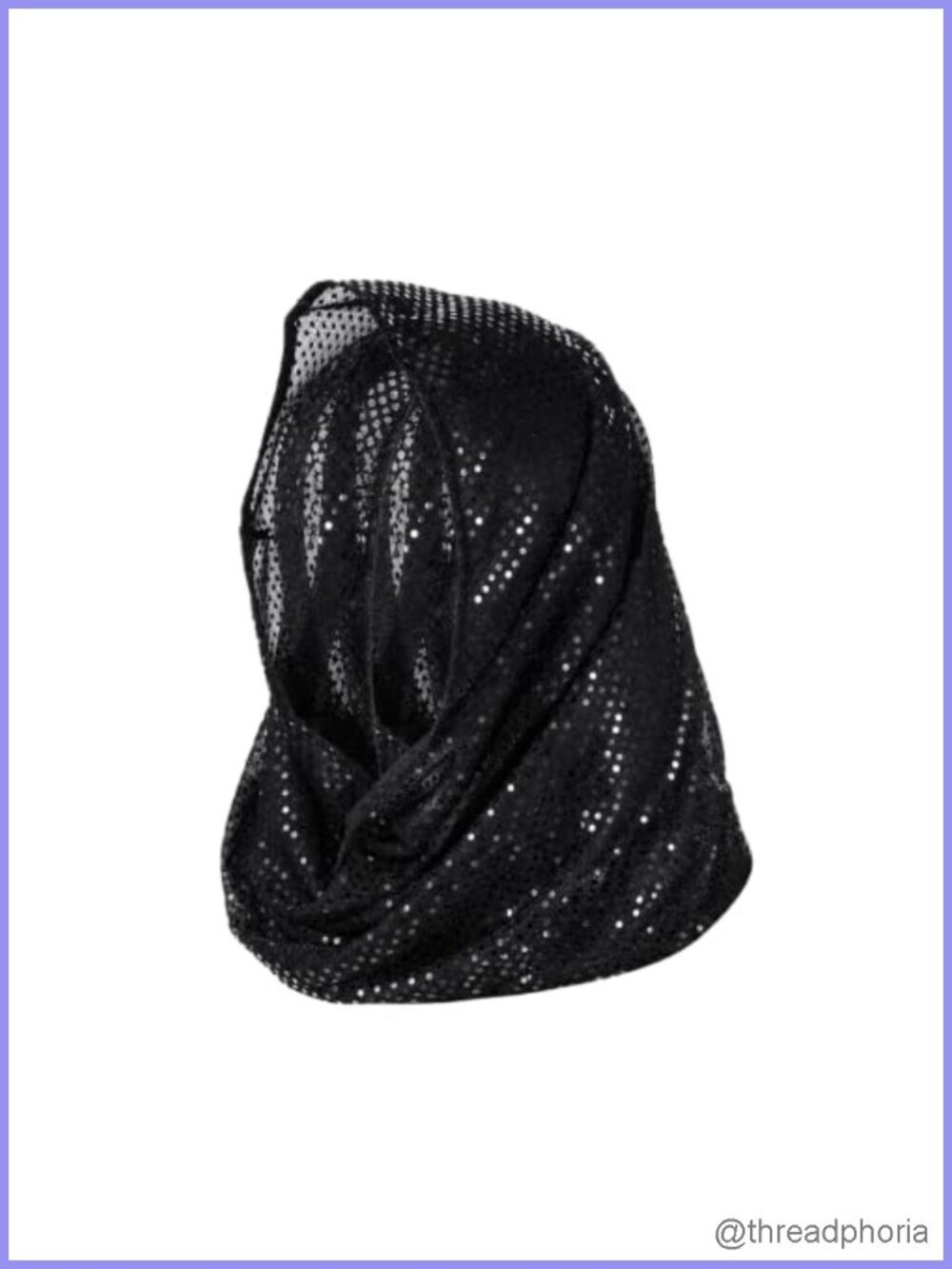 Sequin Head Scarf Rave Unisex Rhinestone Festival Scarf